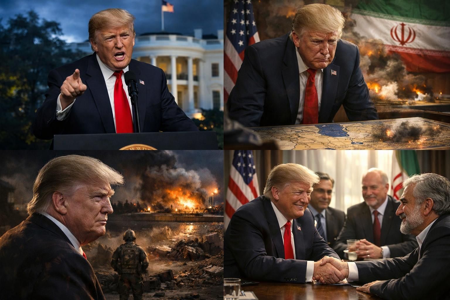 ikuti jejak waktu pernyataan donald trump, mulai dari awal konflik iran hingga terobosan gencatan senjata, hanya di detiknews.