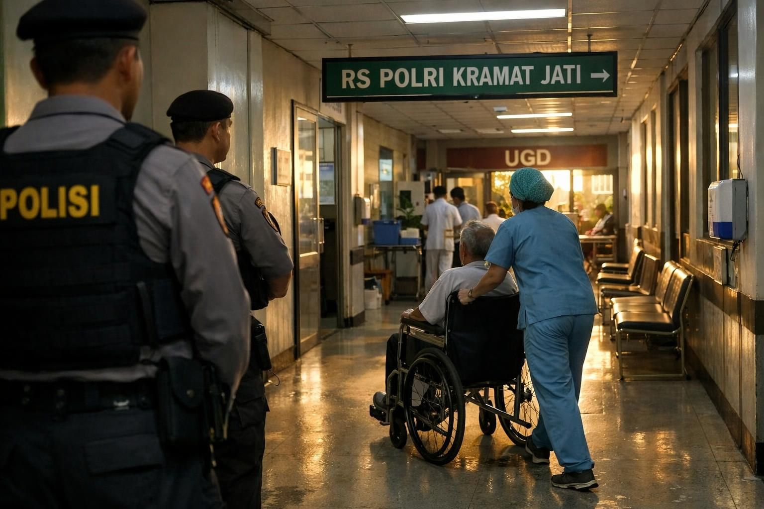 roy suryo dan dr. tifa dibawa ke rs polri untuk menjalani pemeriksaan kesehatan lengkap sebagai bagian dari proses pemeriksaan resmi.