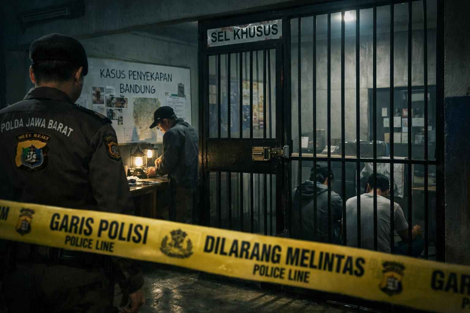 taufik hidayat ditahan di sel khusus karena menyekap wanita di bandung selama 3 tahun, sebuah kasus yang menggemparkan masyarakat setempat.