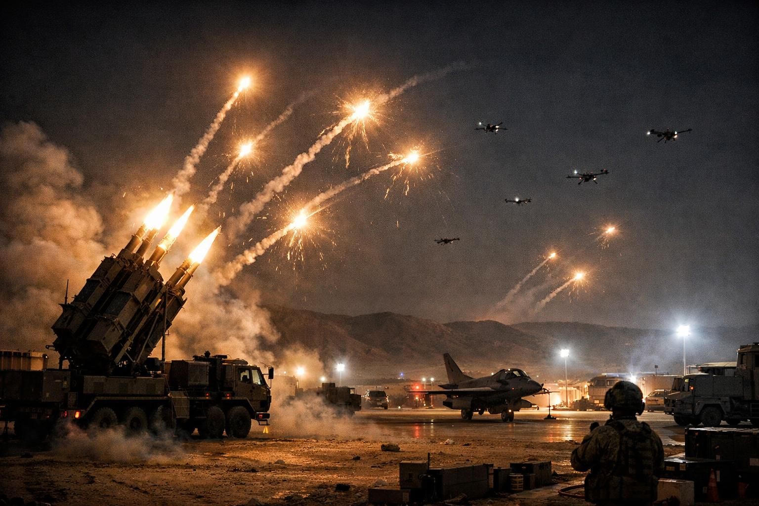 iran melancarkan serangan drone bunuh diri terhadap fasilitas militer as di yordania, meningkatkan ketegangan regional dan respons internasional terhadap insiden tersebut.