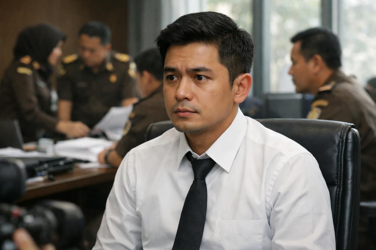 jamwas meminta maaf atas ketidakterpasangan rompi tahanan pada febrie adriansyah yang terjadi akibat keterbatasan waktu, sebagaimana dilaporkan oleh detiknews.