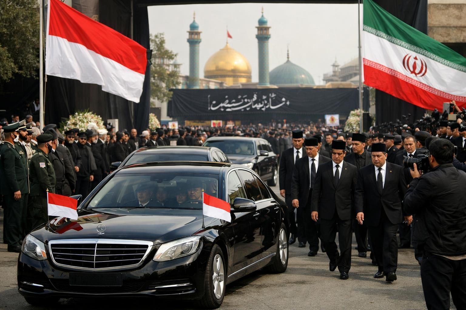 kementerian luar negeri menanggapi kritik terhadap dino; menteri luar negeri dan ketua mpr akan menghadiri pemakaman khamenei sebagai bentuk penghormatan diplomatik.