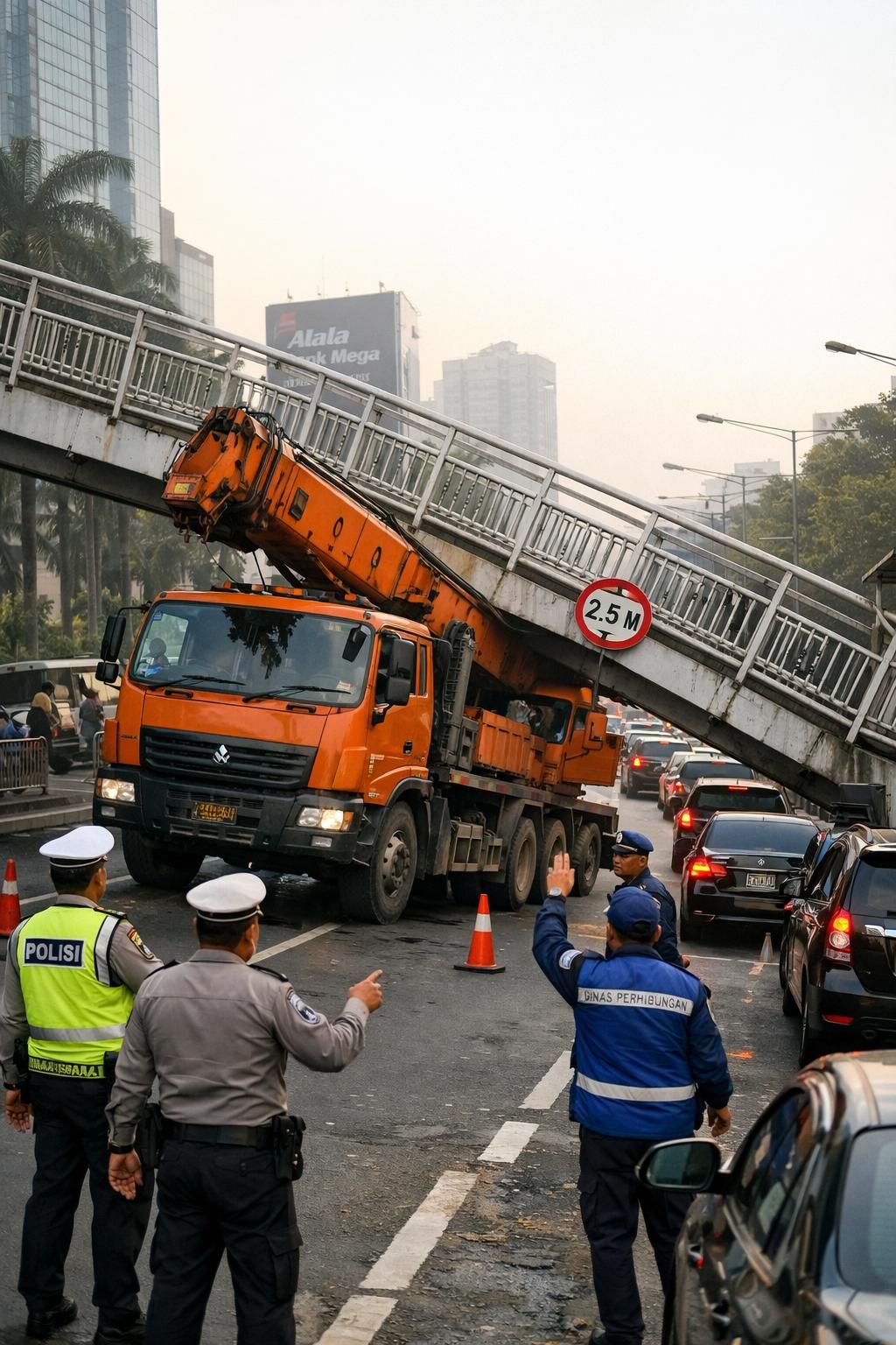kisah sopir truk pengangkut crane yang menabrak jpo tendean mengungkapkan bahwa dirinya terpaku pada peta digital saat kejadian. temukan detail lengkap dan pelajaran penting dari insiden ini.
