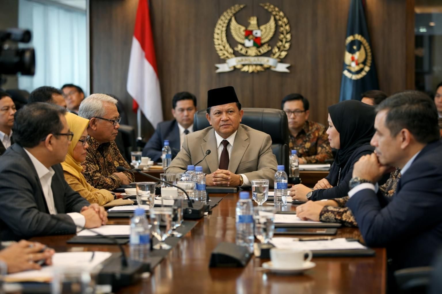 komisi xi dpr menunggu respons dari prabowo terkait penunjukan calon pengganti perry warjiyo sebagai gubernur bank indonesia untuk memastikan kelancaran kebijakan moneter nasional.