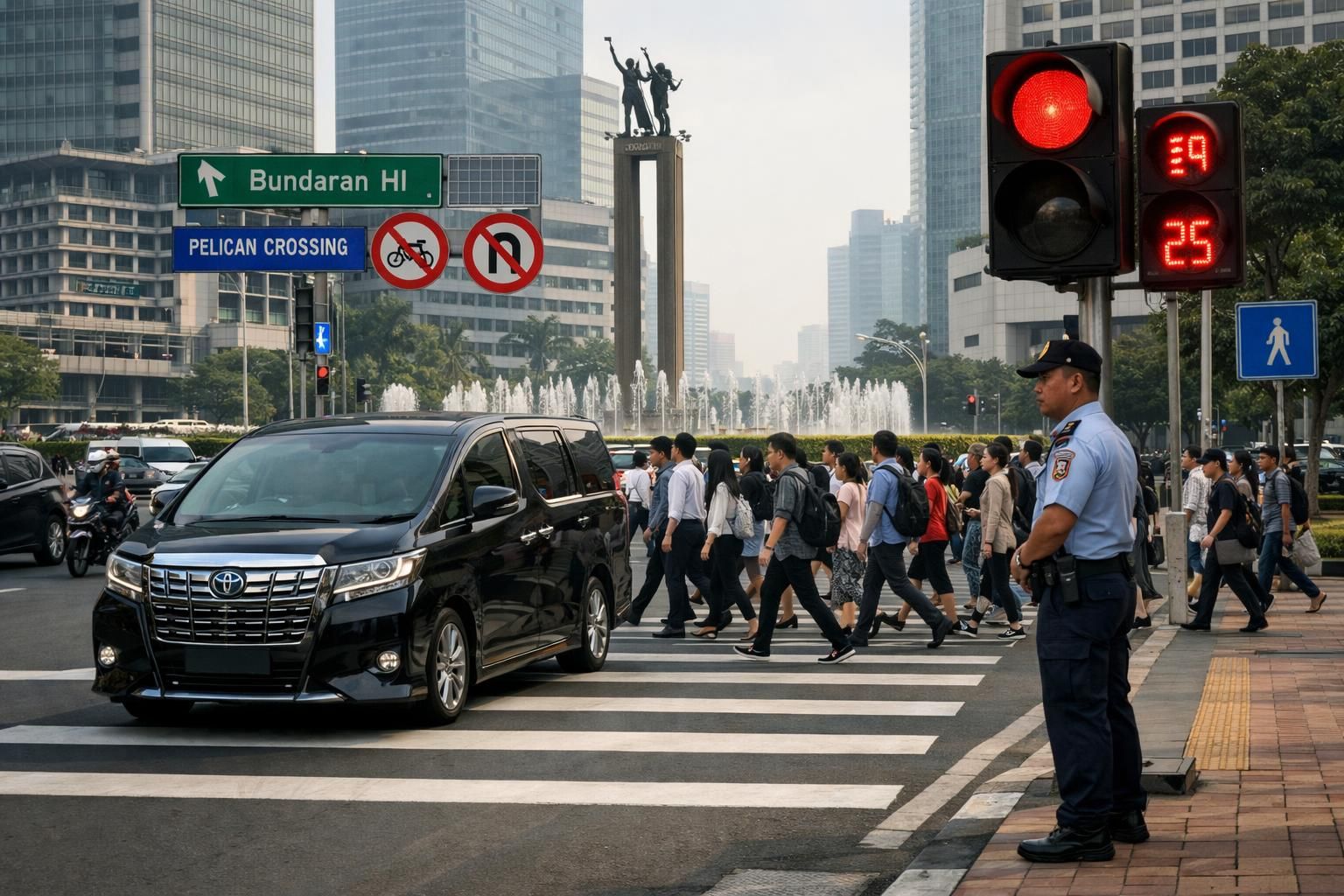 pelajari pelajaran penting dari insiden antara satpam dan alphard di bundaran hi, serta pahami aturan khusus yang berlaku di pelican crossing untuk keselamatan bersama.